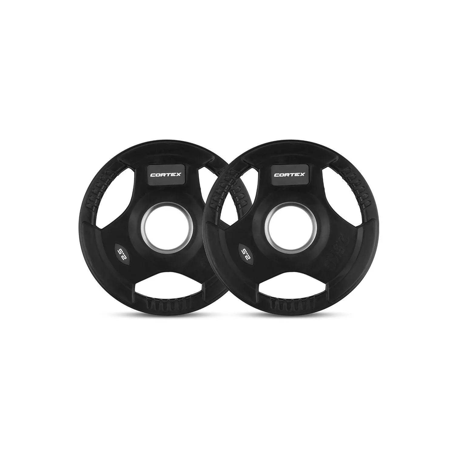 145kg Tri-Grip Olympic Plate & Barbell Set - CORTEX