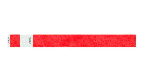 1" Tyvek® Wristbands - Detachable Stub Custom