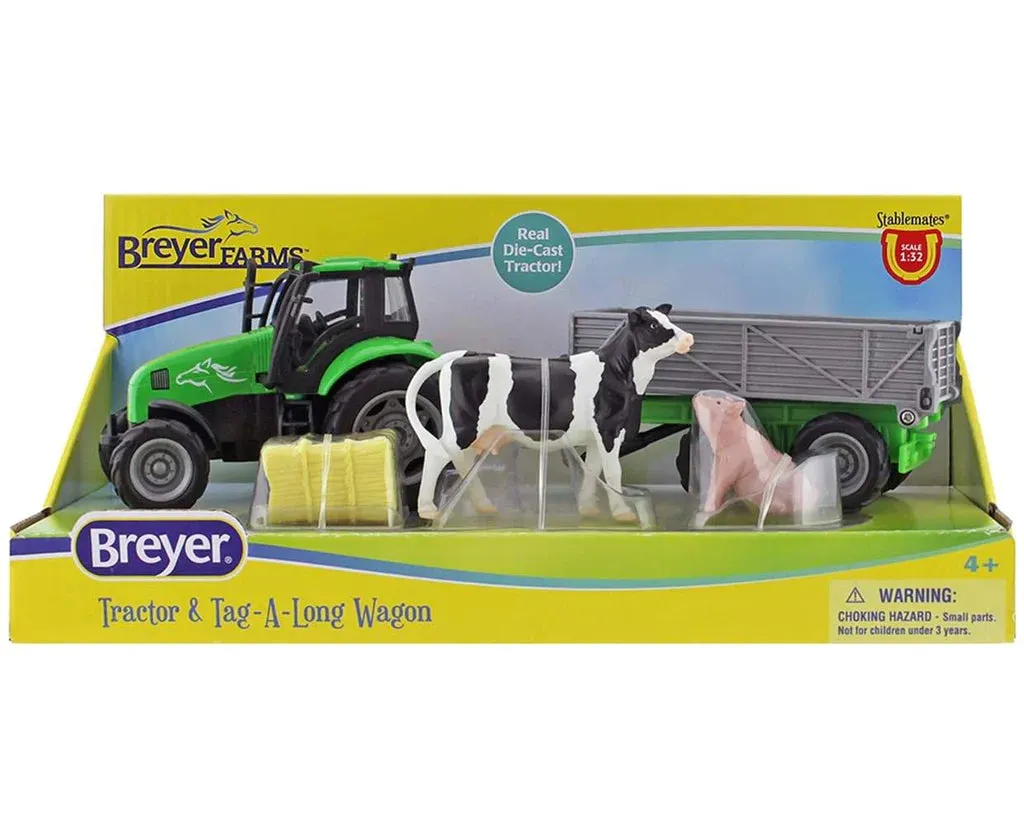 Breyer Farms Tractor & Tag A Long Wagon - TBS59238