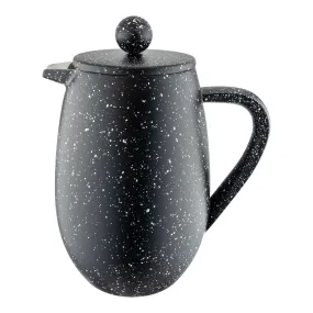 Café Olé 3 Cup Bellied Cafetiere, Black Granite