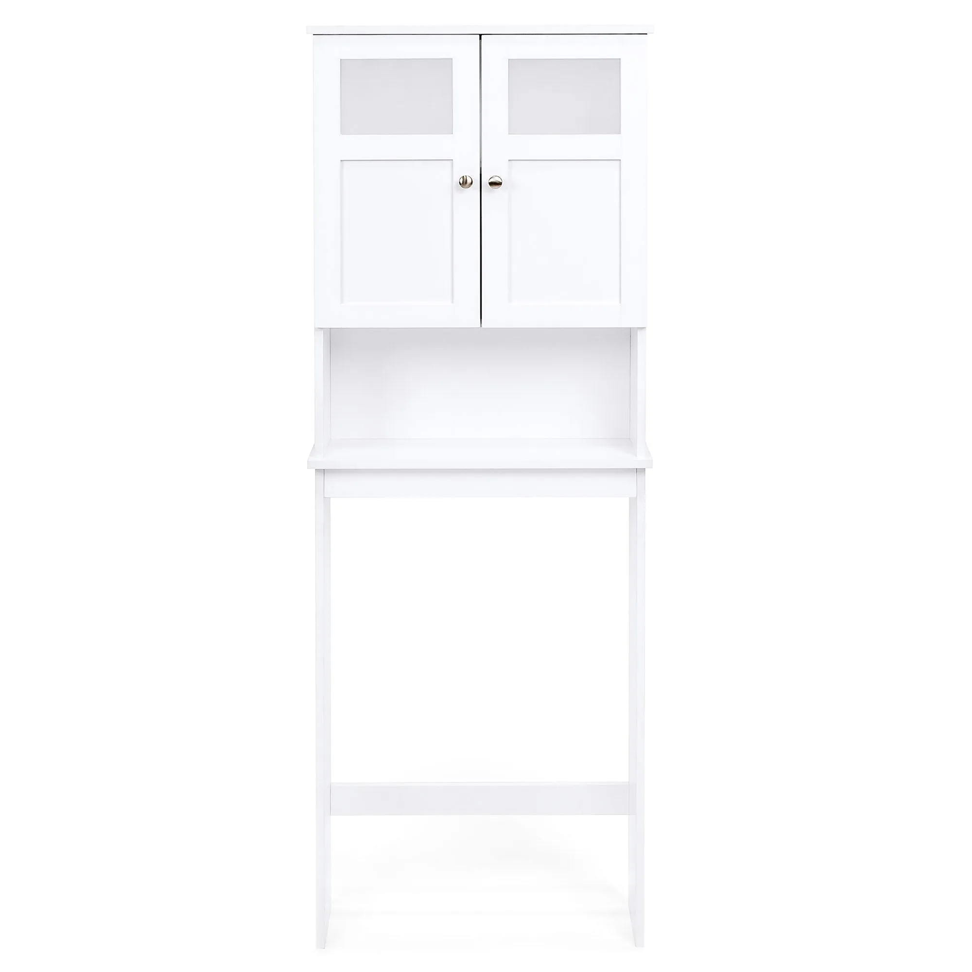 Double Door Over-the-Toilet Bathroom Storage Cabinet