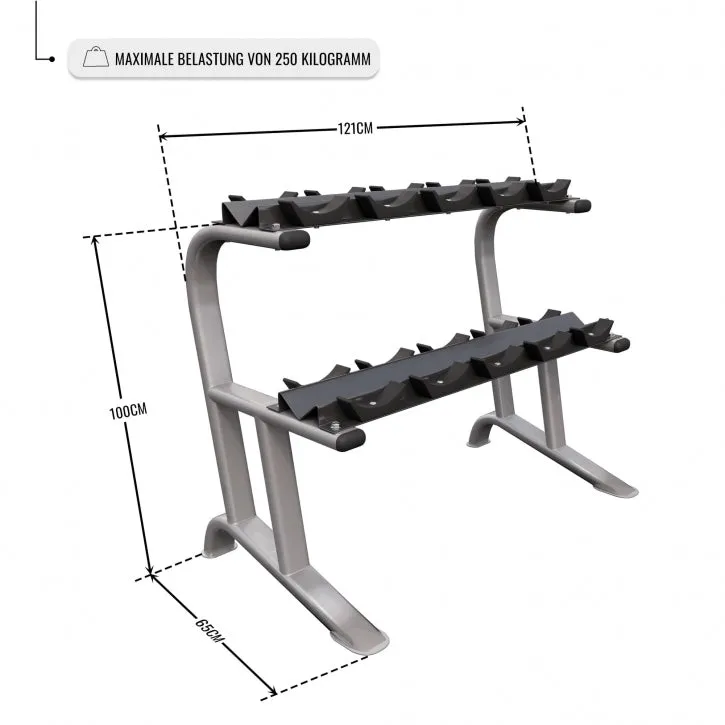 Dumbbell Storage Rack - Silver