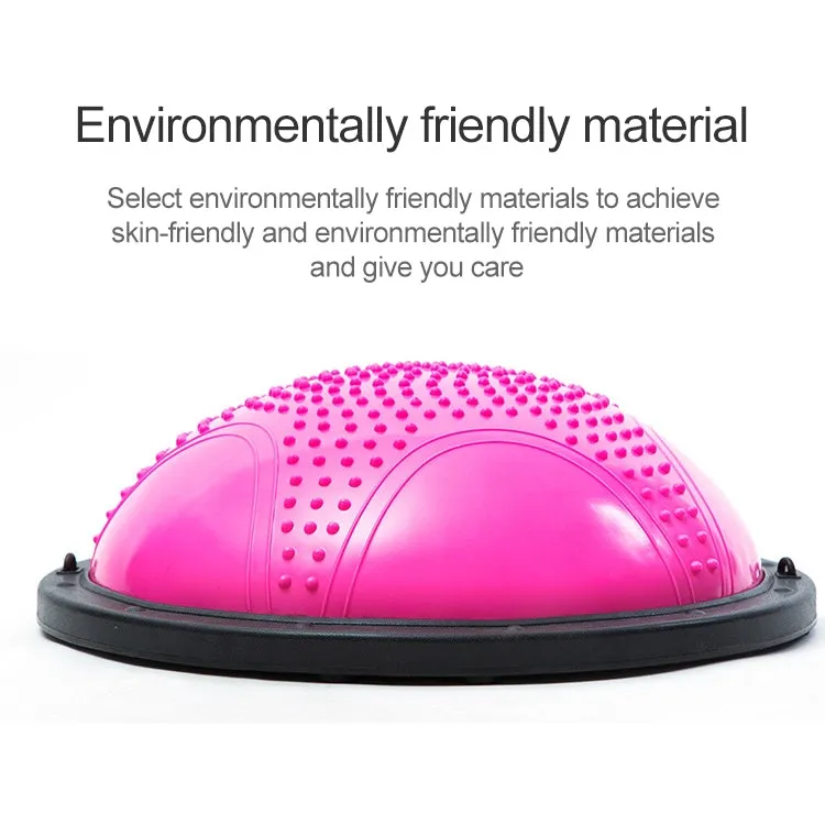 Explosion-proof Yoga Ball Sport Fitness Ball Balance Ball with Massage Point, Diameter: 60cm(Pink)