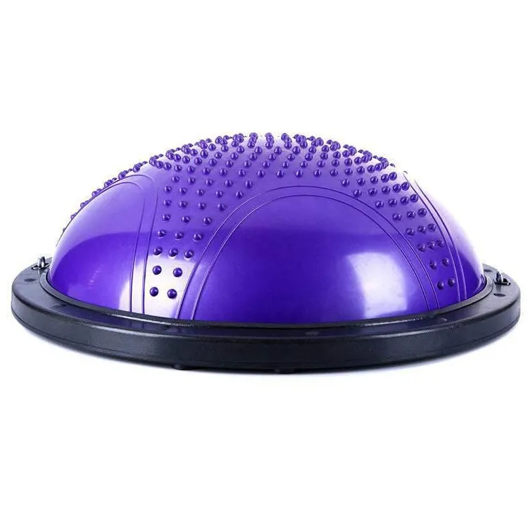 Explosion-proof Yoga Ball Sport Fitness Ball Balance Ball with Massage Point, Diameter: 60cm(Purple)