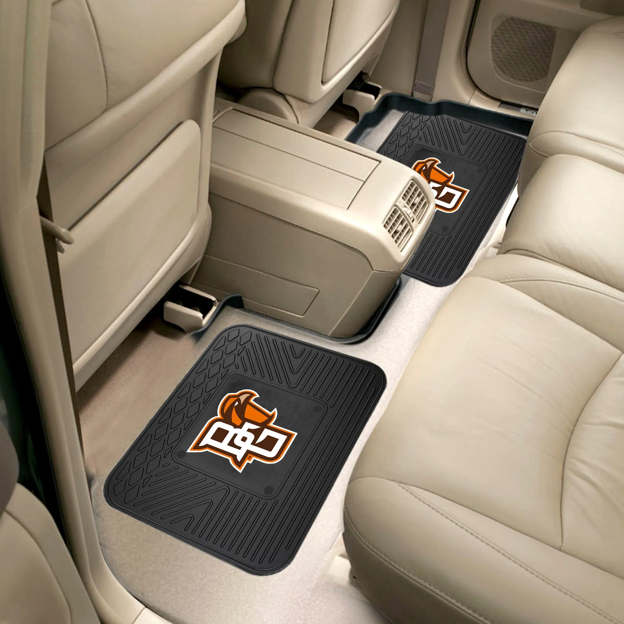 Fanmats Bowling Green Falcons Back Seat Car Utility Mats - 2 Piece Set