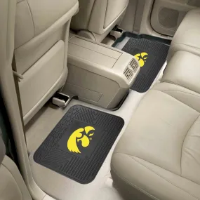 Fanmats Iowa Hawkeyes Back Seat Car Utility Mats - 2 Piece Set