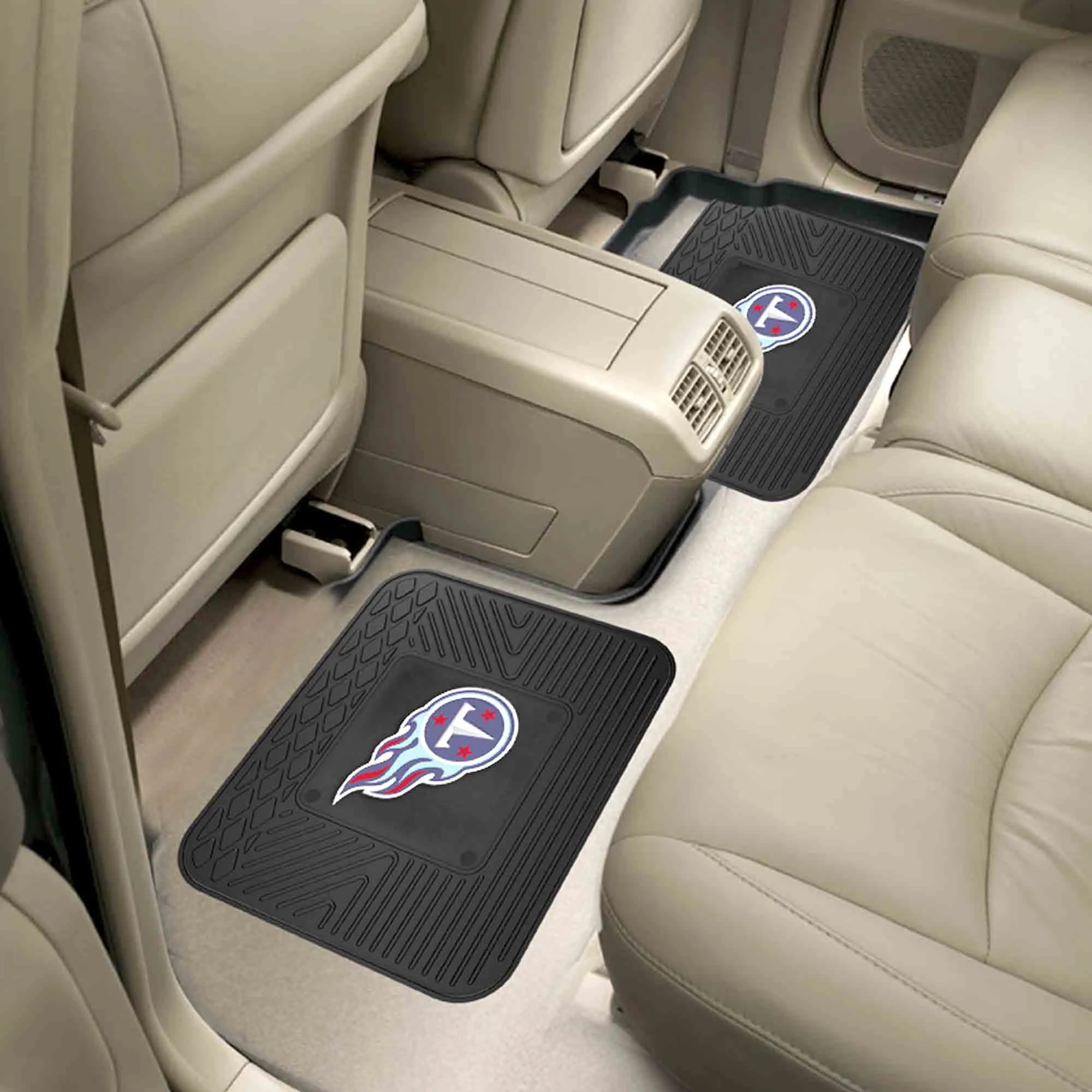 Fanmats Tennessee Titans Back Seat Car Utility Mats - 2 Piece Set