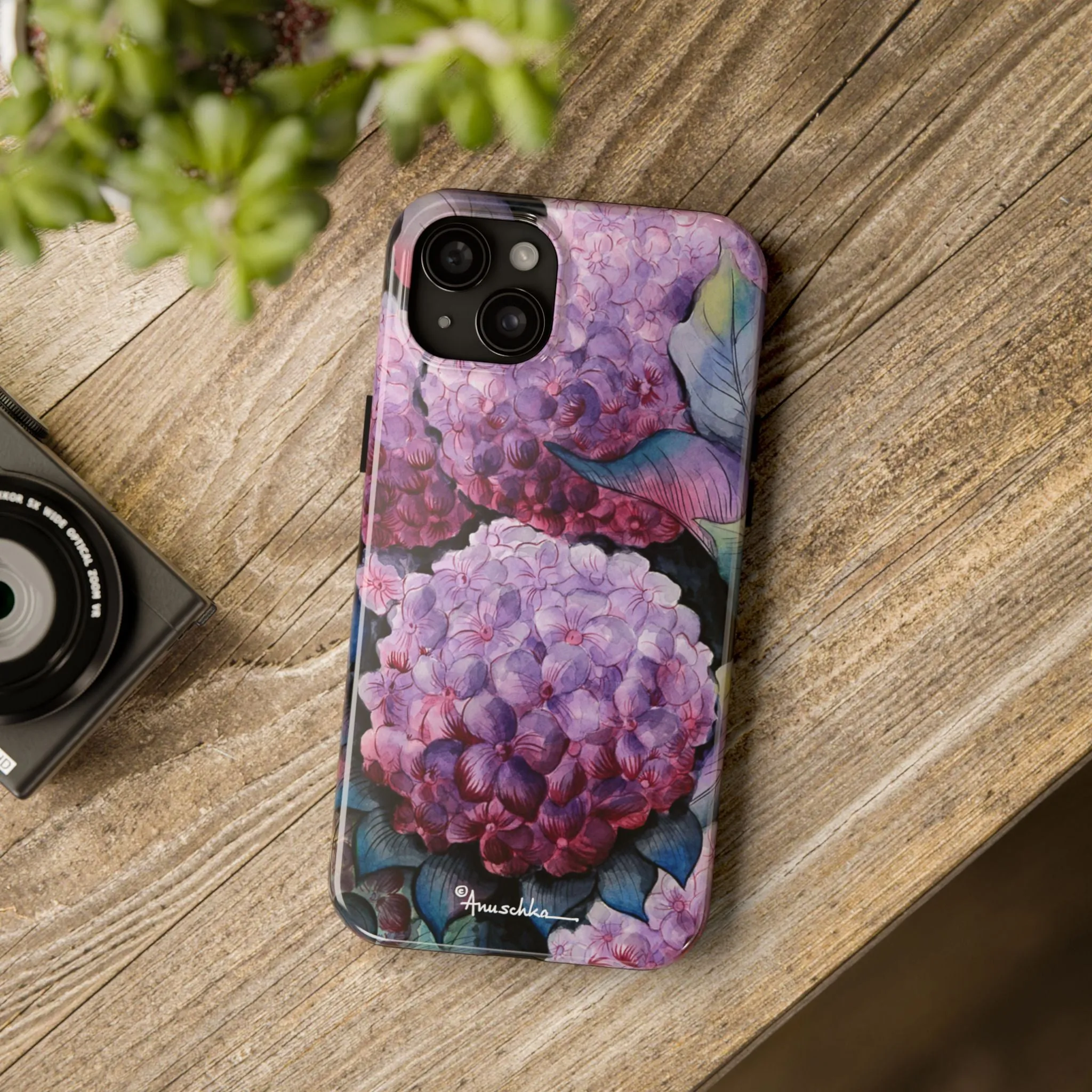 Hypnotic Hydrangeas Tough Phone Cases