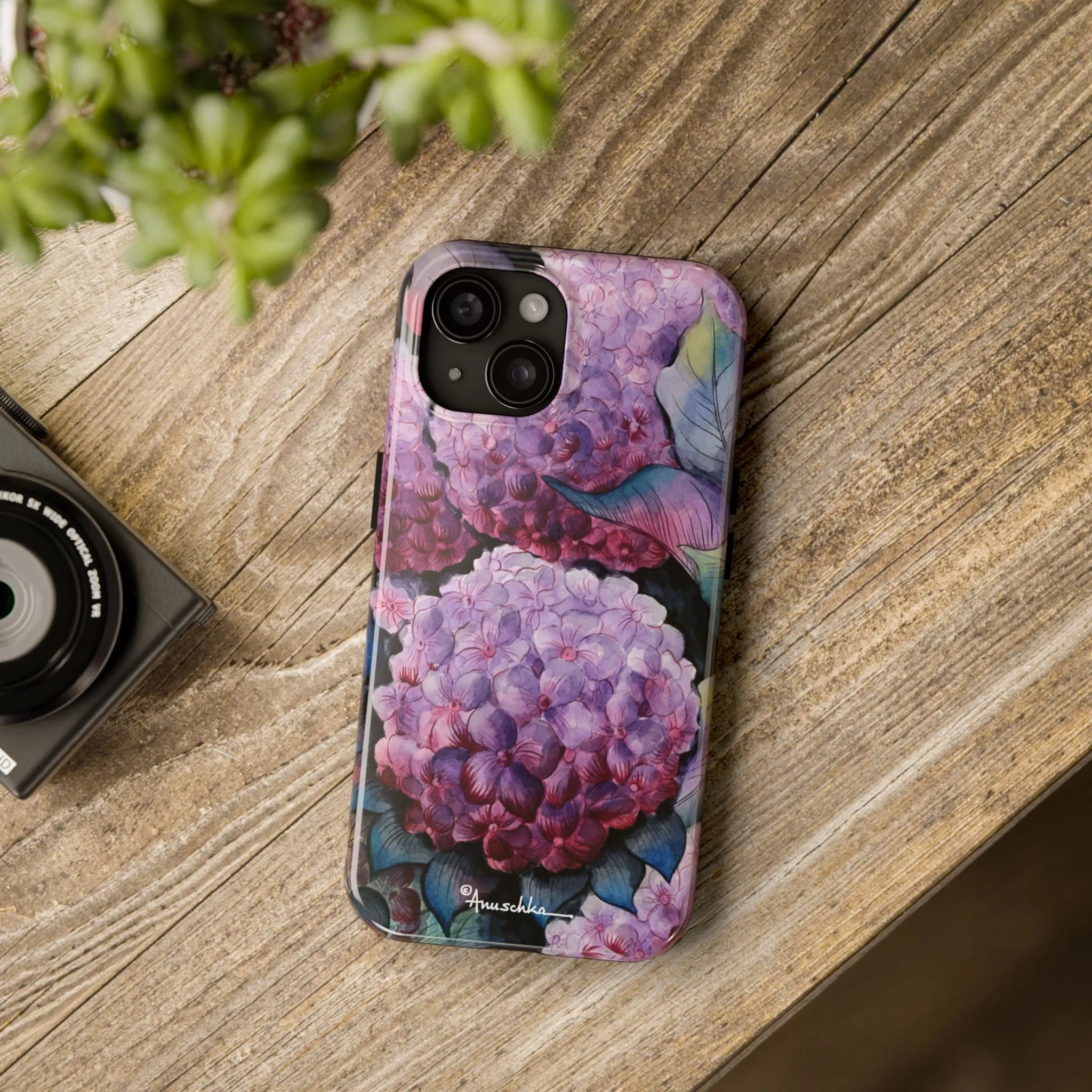 Hypnotic Hydrangeas Tough Phone Cases