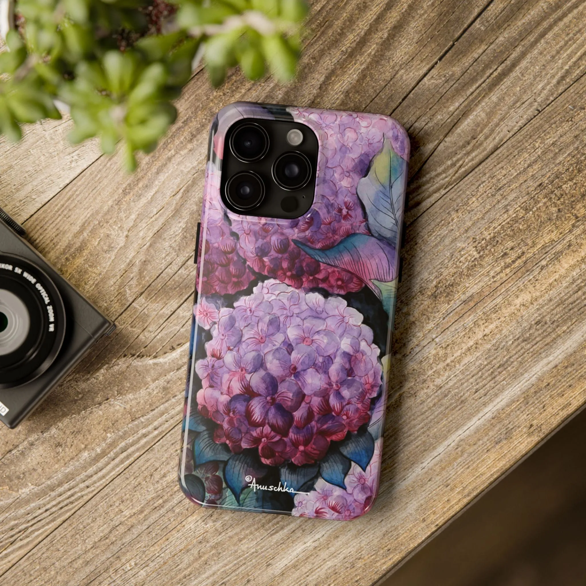 Hypnotic Hydrangeas Tough Phone Cases