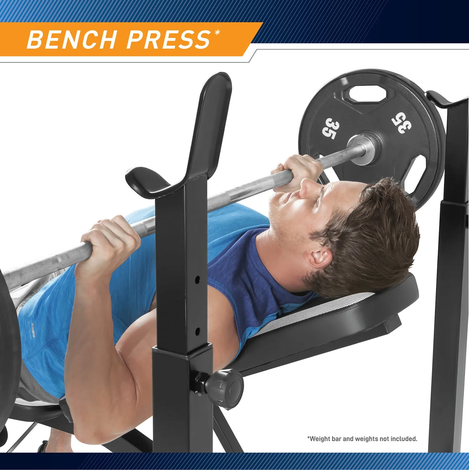 Marcy Olympic Multipurpose Weightlifting Workout Bench| MWB-4491