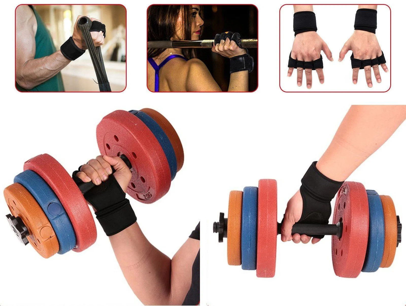 Padded Weightlifting Hand Grips