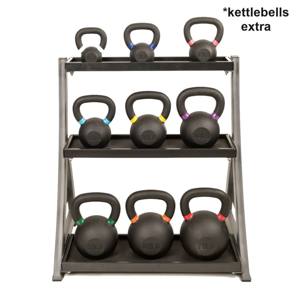 Paradigm Fitness 3 Tier Kettlebell Rack