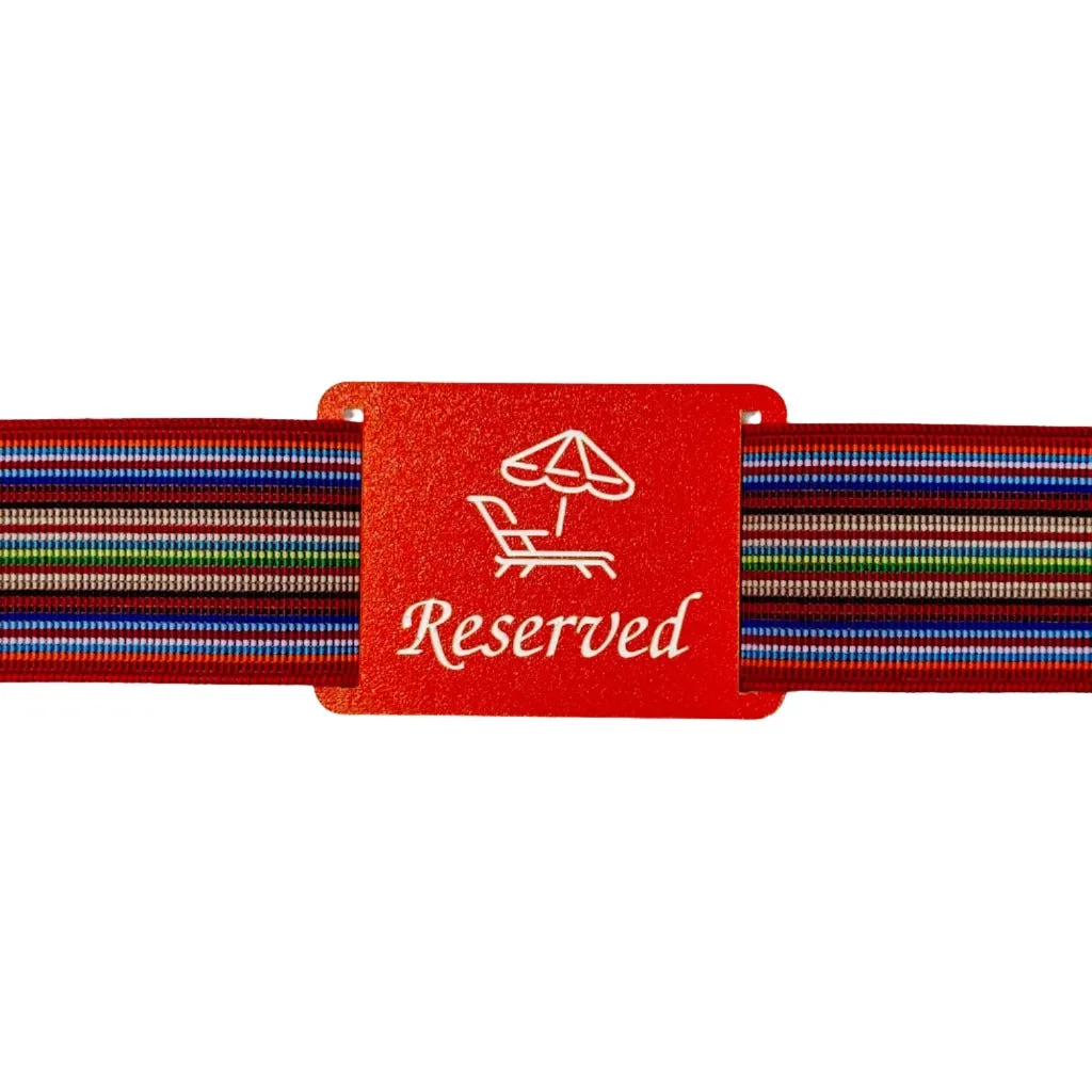 Personalized Towel Band for Beach - Pool - Boat Cruise Lounge Chair