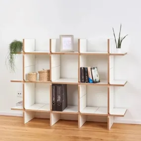 Quirky Modern Open Book Shelf/Shoe Rack Unit For Lobby/Passage/Living Room By Miza