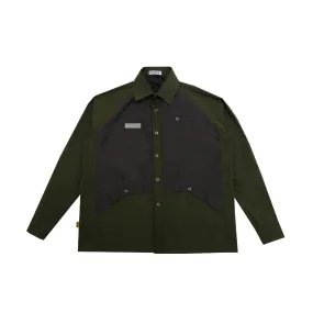 Stable Longsleeve Button Up - Olive