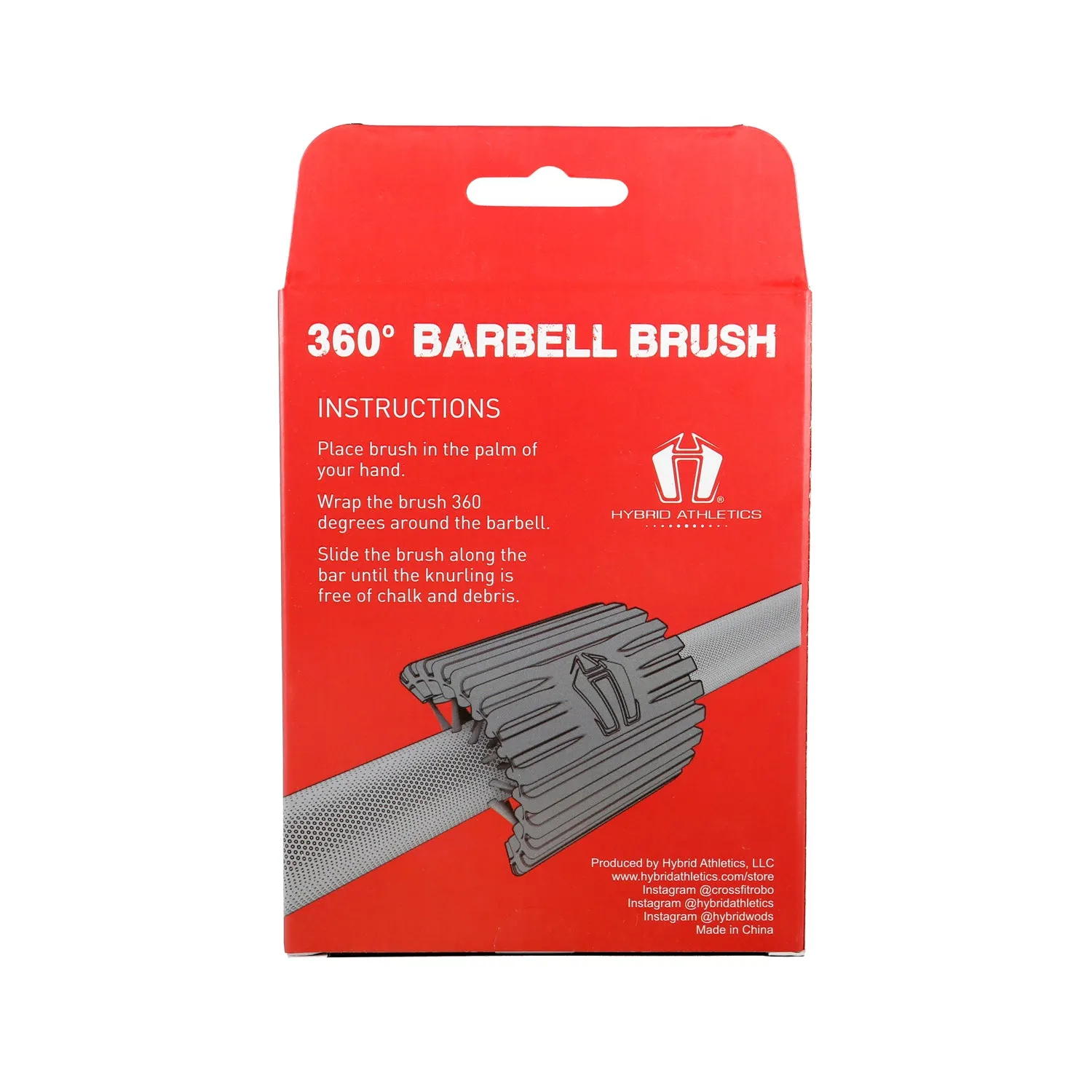 Steel Barbell Brush ** Ideal for BARE STEEL & CHROME BARS ** by Hybrid Athletics