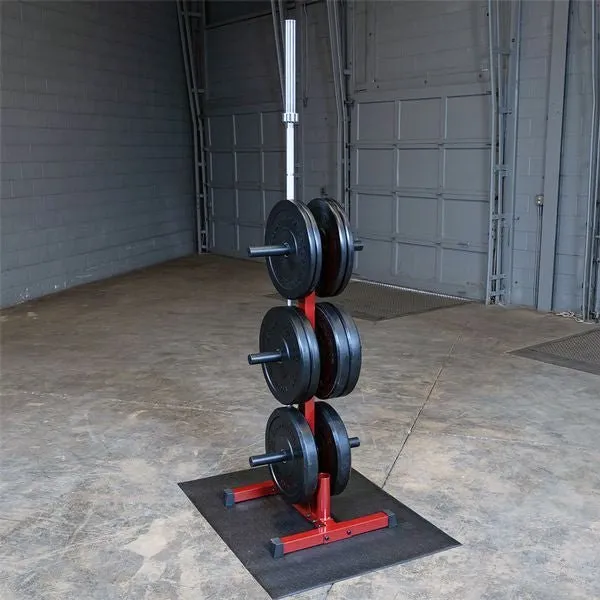 Weight Tree Olympic 2" Weight Plates (Iron or Rubber) & Barbell Storage BFWT10 Best Fitness