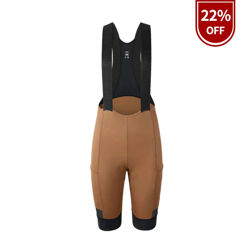 Women's Bib Shorts SI-1 Clear Dream-Oil Chestnut Brown