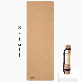 X-TALL Essential Cork Yoga Mat | 6′7 Extra Long | 4.5MM Thickness by Scoria